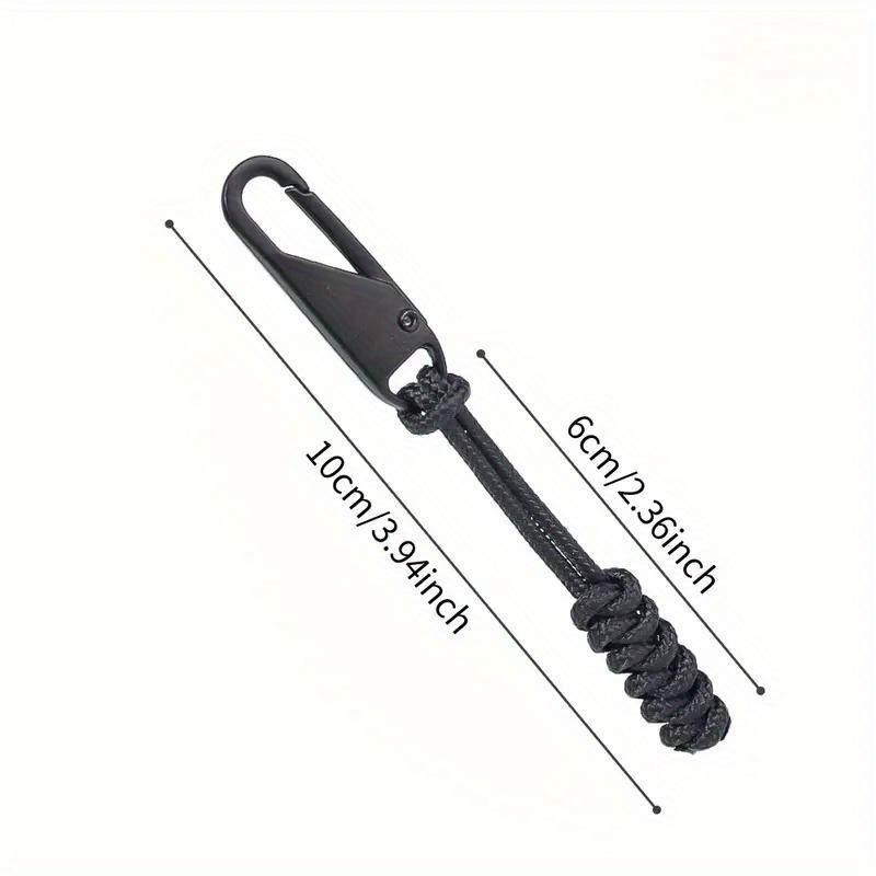 5pcs Heavy-Duty Braided Zipper Pulls with Metal Sliders - Replacement Zipper Handles for Backpacks, Jackets, Bags