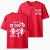 2026 Summer New Not By My Strength But His Crhsitian Classic High Quality Casual Breathable Unisexs and Womens Roundneck Tshirt