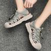 Fashion New Outdoor Men's Sandals Upstream Shoes Breathable Summer Aqua Shoes Rubber Air Mesh Sandals Wading Quick Drying Beach Sneakers