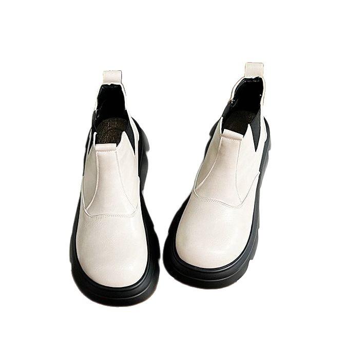 Retro Versatile Platform Chelsea Boots 2025 New Autumn and Winter Foreign Versatile Super Martin Boots British Short Boots