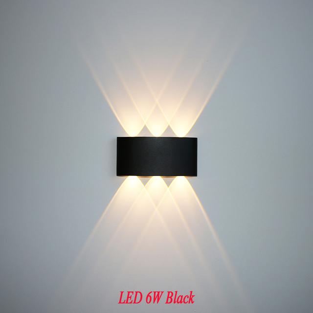 IP65 LED Wall Lamp Outdoor Waterproof Garden Lighting Aluminum AC86-265V Indoor Bedroom Living Room Stairs Wall Light  NR-184