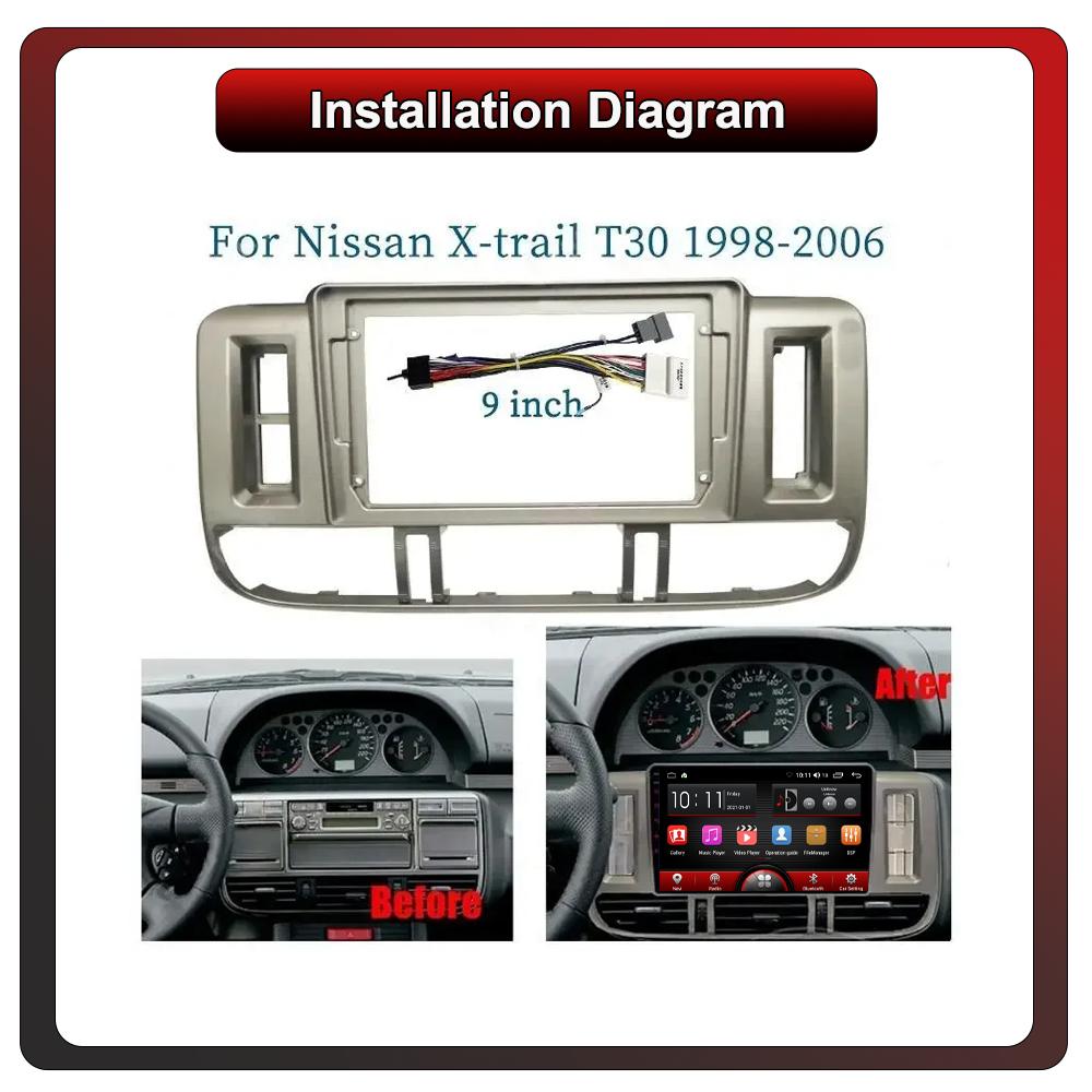 2Din Android Car-Play Car Radio,Nissan X-Trail T30 2000-2003,Multimedia Player Head Unit Stereo GPS Navigation BT WIFI,1+16GB