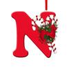 Christmas Acrylic Letter Hanging Decoration Car Rearview Mirror Xmas Tree A to Z Alphabet