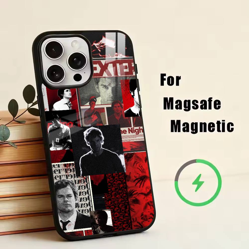 

Anti-hero Dexter Morgan Phone Case For iPhone17,16,15,14,13,12,11 Plus,Pro Magnetic with Magsafe Wireless Charging iPhone11PROMAX