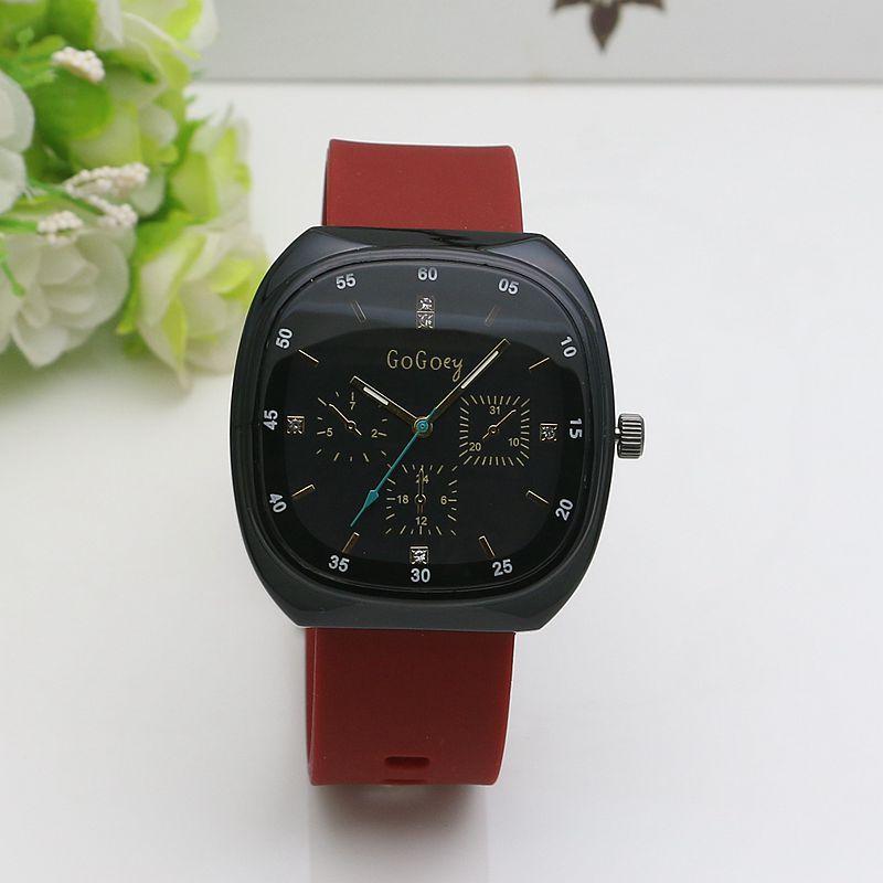 

UTHAI CQ200 New Large Dial Imitation Needle Watch For Men Casual Fashionable Waterproof Silicone Strap Quartz Women s Watch