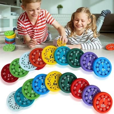 Math Facts Fidget Spinners for All The Stimmers, Multiplication Chat Game Fidget Toys for Adults Kids