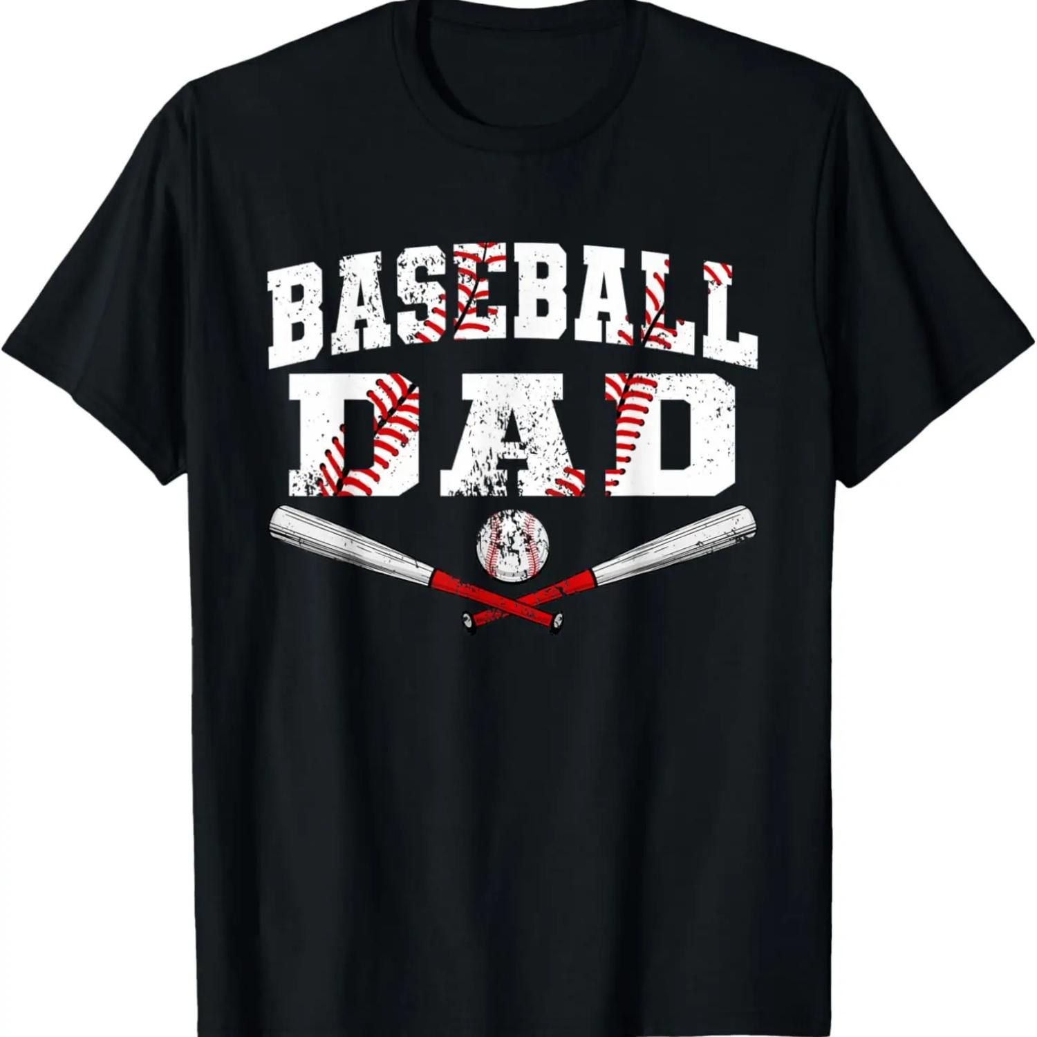 

Mens Retro Baseball _x0008_Dad Baseball Lover Father s Day T-Shirt XXXXXL чорний