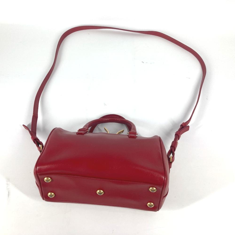 YVES SAINT LAURENT 330958 Baby Duffle Logo 2WAY Shoulder Bag Crossbody Hand Bag