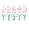 100pcs Paper Clips Portable Mini Electroplating Green Tree Pink Strawberry Shape Metal Paper Clips for Office