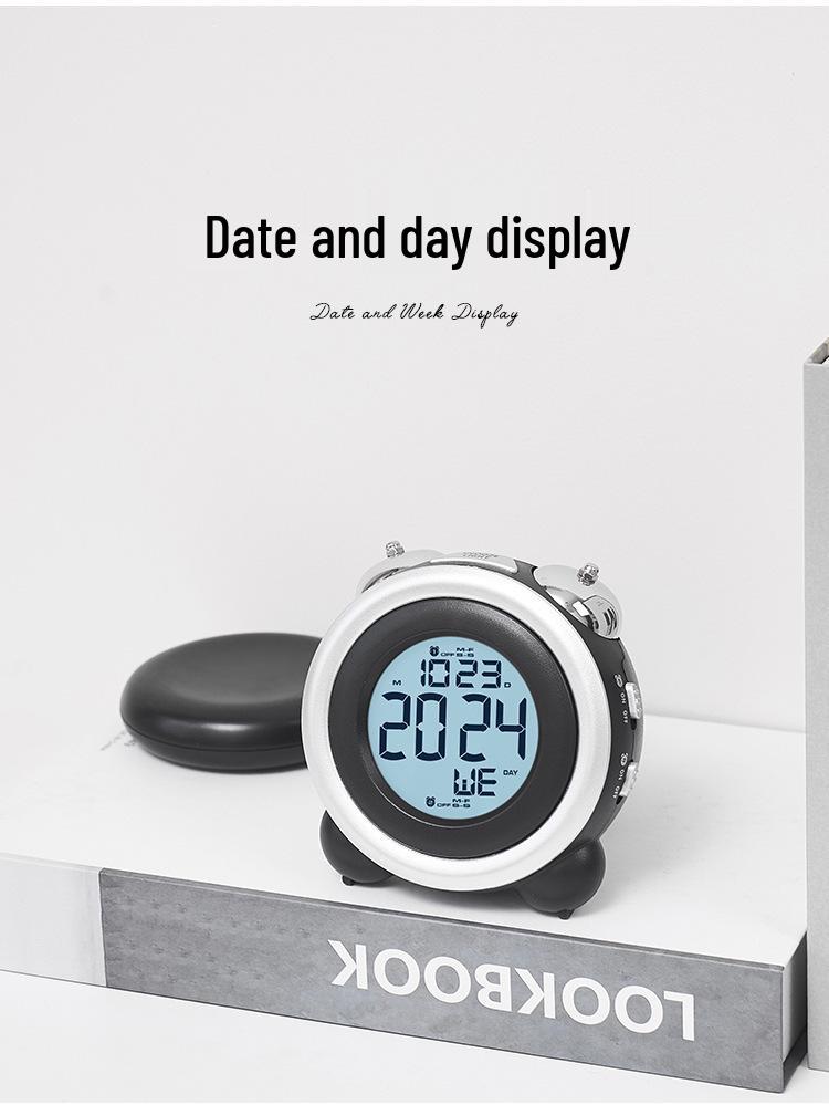 Multifunctional Loud Ringtone Alarm Clock with Vibration for Bedside - Model GH1101.