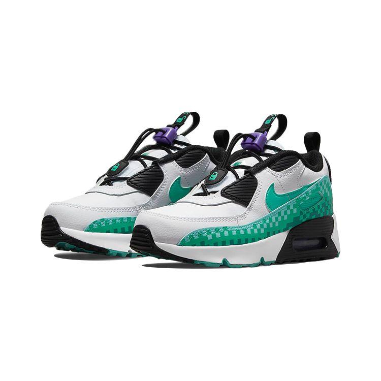 Nike Air Max 90 Toggle SE PS White Psychic Purple Washed Teal Kids Sneakers Black DN3264-100