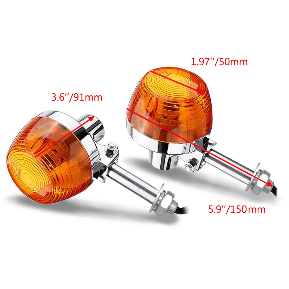 Motorcycle Turn Signal Light for  Honda C70 CT70 CT90 XL100 CB350 CM400 CB450 CB750 Indicators Flashers Blinkers Amber Lamp