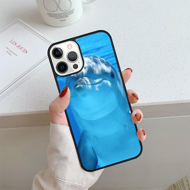 

морское животное милый дельфин Чехол для телефона Для iPhone 17 Air 13 12 14 15 16 Чехол Для Apple 14 15 16 Pro Max Plus iPhone 11