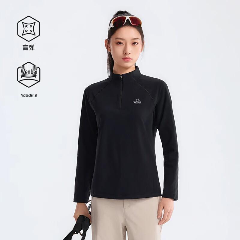 PELLIOT Women's Outdoor Long Sleeve Stand Collar Shirt