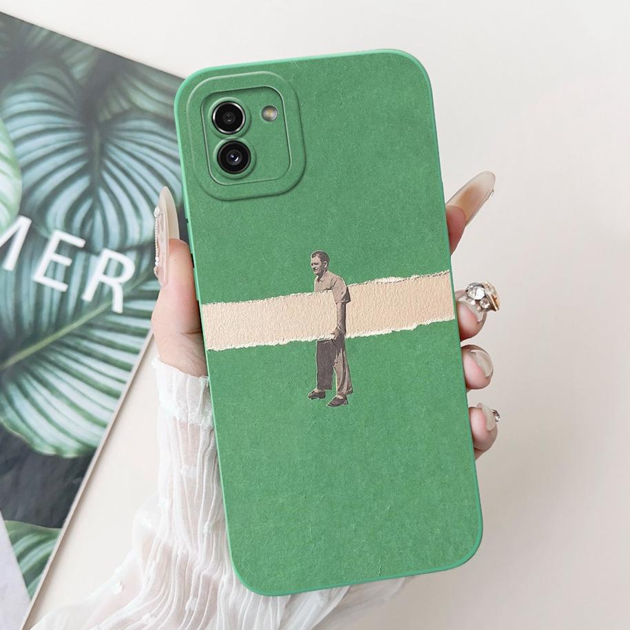 For Samsung Galaxy A03 Case SM-A035F Silicone Cover Popular Flower Lens Protective Bumper For Samsung A03 4G A 03 GalaxyA03 Capa