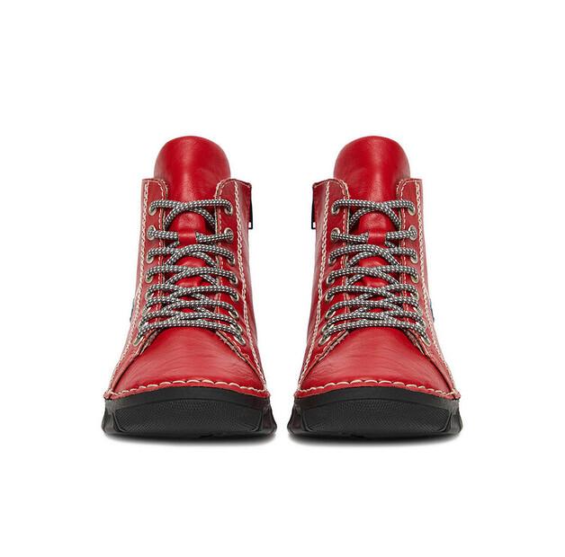 Rieker 55020-33 Red Ankle Boots
