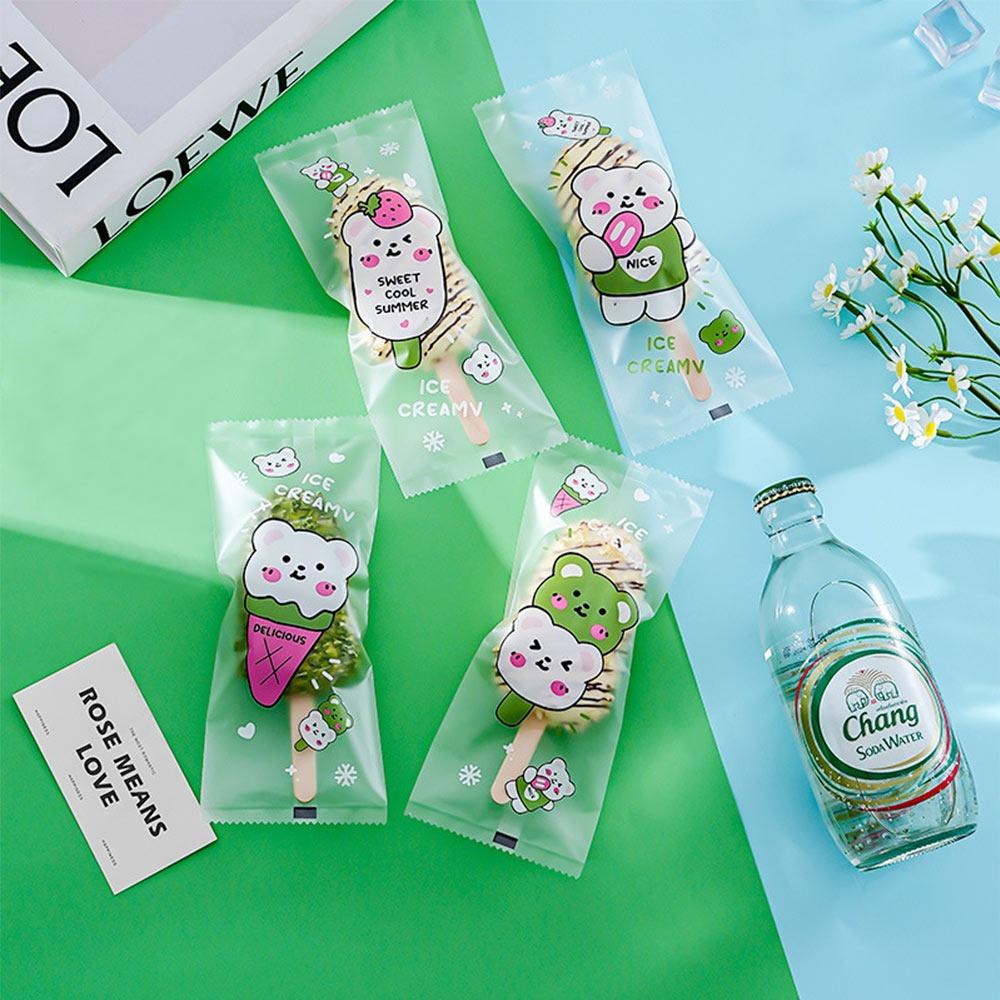

Пакеты для самодельного мороженого, прозрачные пакеты для мороженого, мультяшный пакет для хранения, эскимо Type A