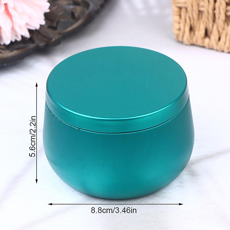 Mini Tinplate Container With Lids Wide Belly Metal Can For Loose Leaf Tea Portable Mini Jar For Candles Spice Crafts 88x56mm