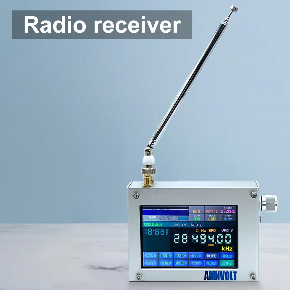 ATS-Decoder Full Band Radio Receiver 4inch Touch Screen Si4732 4000mAh Battery for Professional Radio Developers Test Engineers