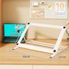Foldable Iron Laptop Stand Multi Angle Adjustment Anti Slip Pads For Home Office Daily Use