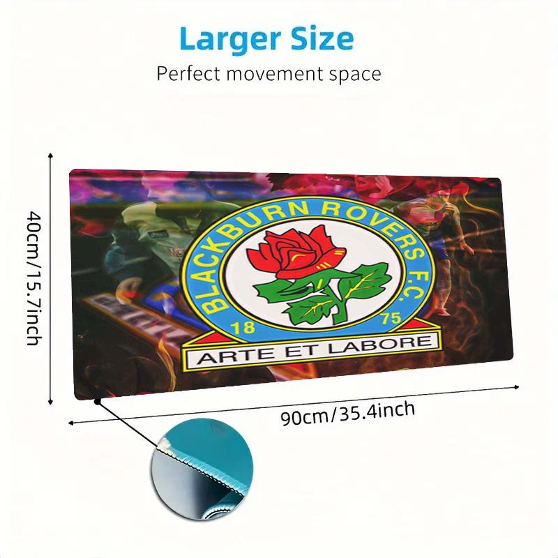 Blackburn Rovers Color Mouse Pad Large Gaming Table Cushion Non-slip Laptop Tablet Big Mousepad XXL Mat Mini PC Playmat With Lock edge