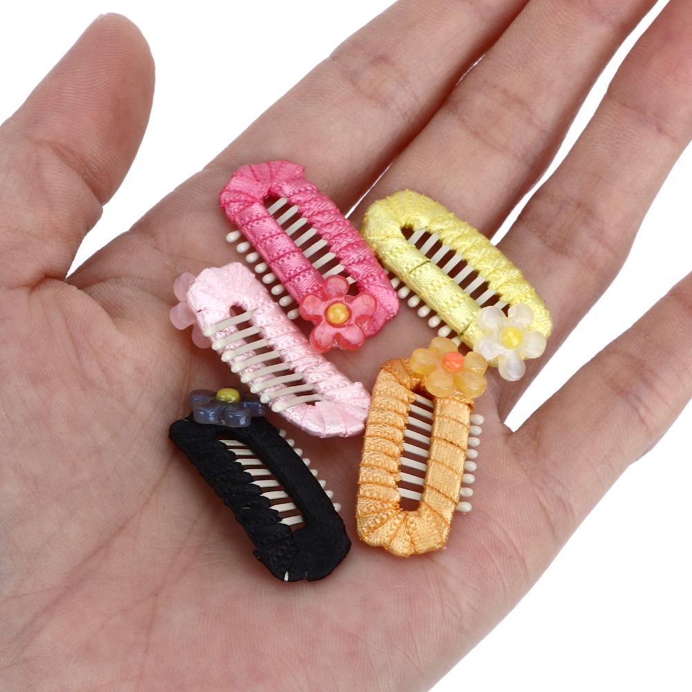 10Pcs Light Weight Dog Hair Clip Mixed Colors Dog Bow Clip Pet Head Flower Daily Wear