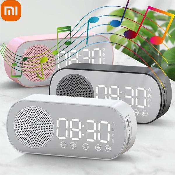 

Xiaomi Digital Display LED Electronic Alarm Clock HIFI Stereo Bluetooth Speaker HD Mirror Alarm Clock Support TF With FM Radio Function
