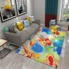 3D Colorful Oil Painting Fish Carpet for Bedroom Living Room Children's Crawling Floor Carpets Kitchen Bathroom Non-slip Rugs