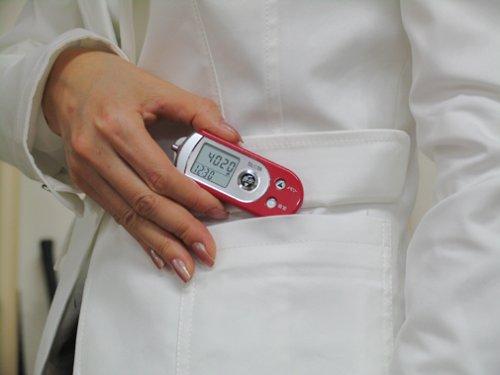TANITA 3D Sensor Pedometer with Security Buzzer, Silver, FB-722-SV