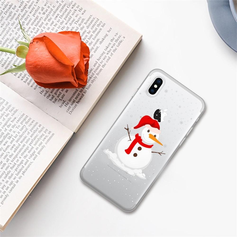 Christmas Cartoon New Year Gift Phone Case for iPhone 16 15 8 7 6 6S Plus X SE XR XS 14 11 12 13 Mini Pro Max Mobile Case