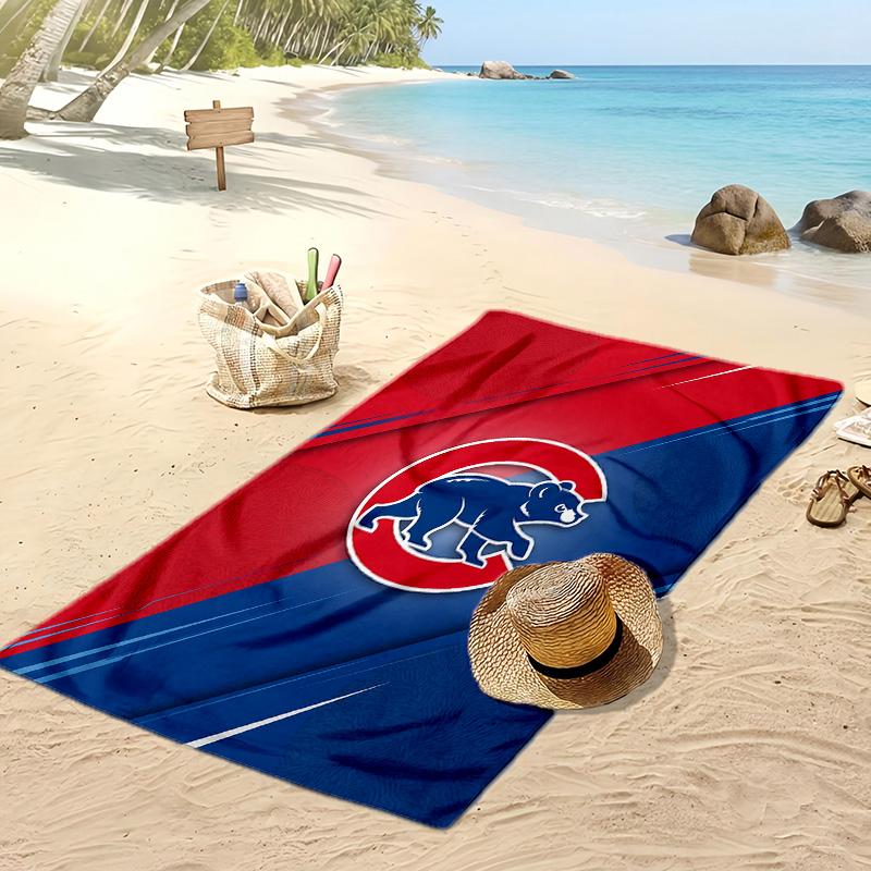 Chicago Cubs Print Beach Towel Soft Portable Quick?dry Towel For Pool Summer Vacation Outdoor Sport
