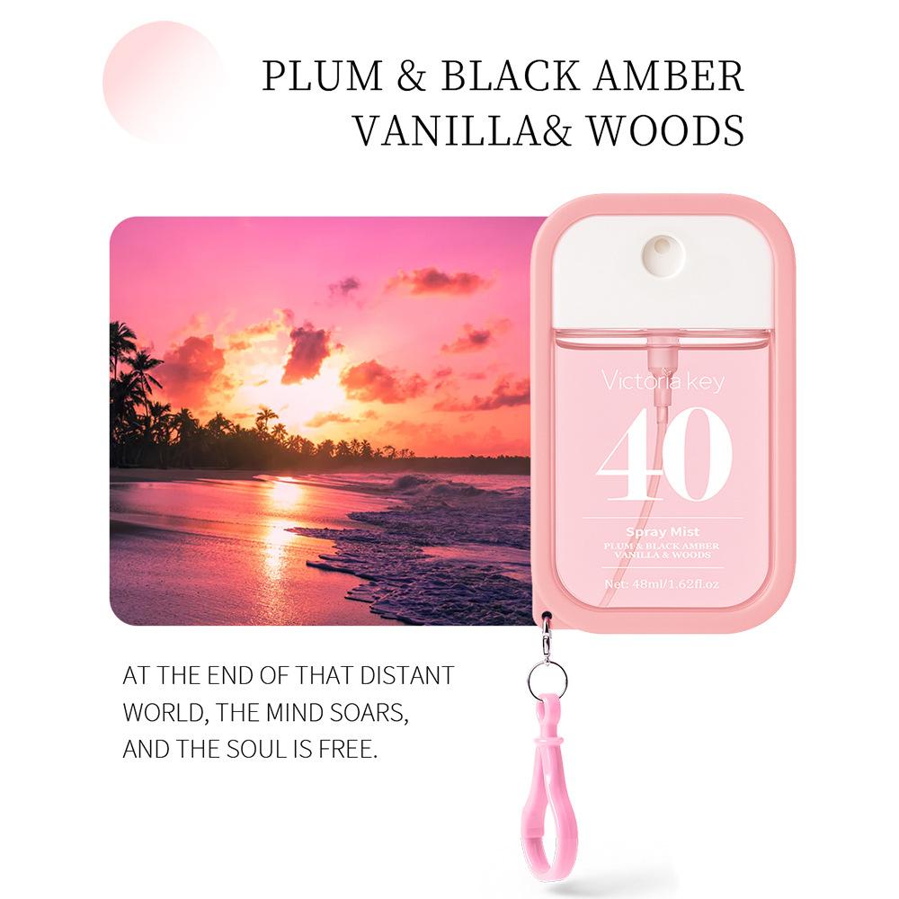 Card-Style Fragrance Perfume for Women Long-Lasting Eau De Toilette Portable Alcohol-Free Hook-Style Design Long-Lasting Scent 48ml
