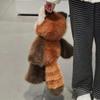 Kawaii Highland Raccoon Plush Toy 55Cm - Huggable Running Deer Stuffed Animal Made With Premium Soft Fabric, Soothing Companion