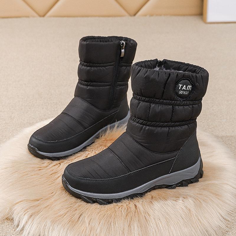 

Зимние водонепроницаемые сноубутсы женские больших размеров 35-43 женская обувь для зимы высокие плюшевые теплые ботильоны на платформе WSH5228 39