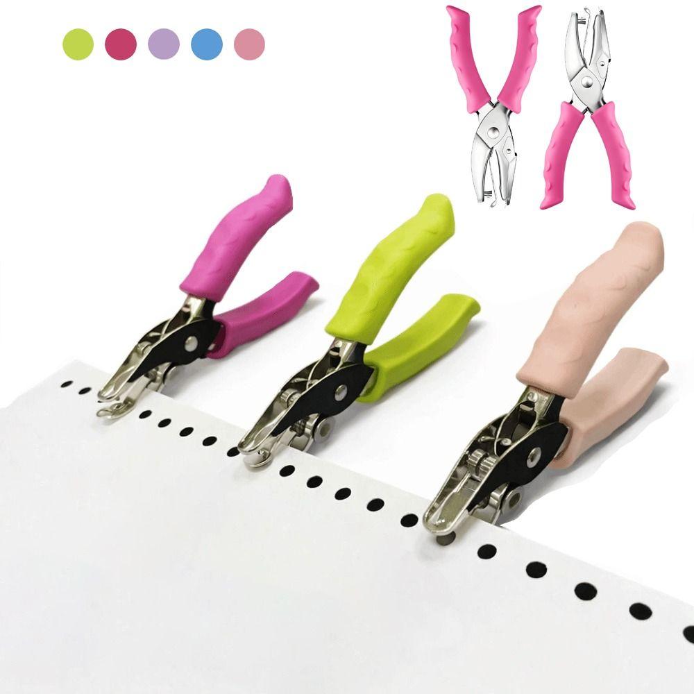 Round Hole Single Hole Punch DIY Handheld Circle Punch  School Office Binding Stationery