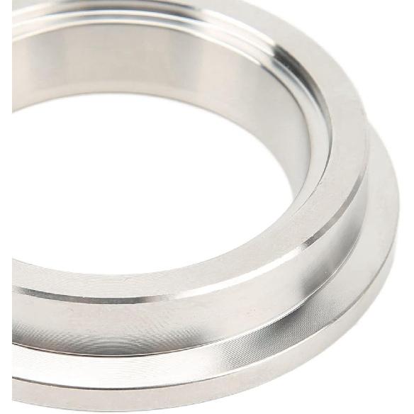 Schweißbare Einlassflansch, 44 mm Edelstahl-Wastegate-Einlassflansch Ersatz-Turbolader-Wastegate V-Band-Einlassflansch für Tial Einlassseite