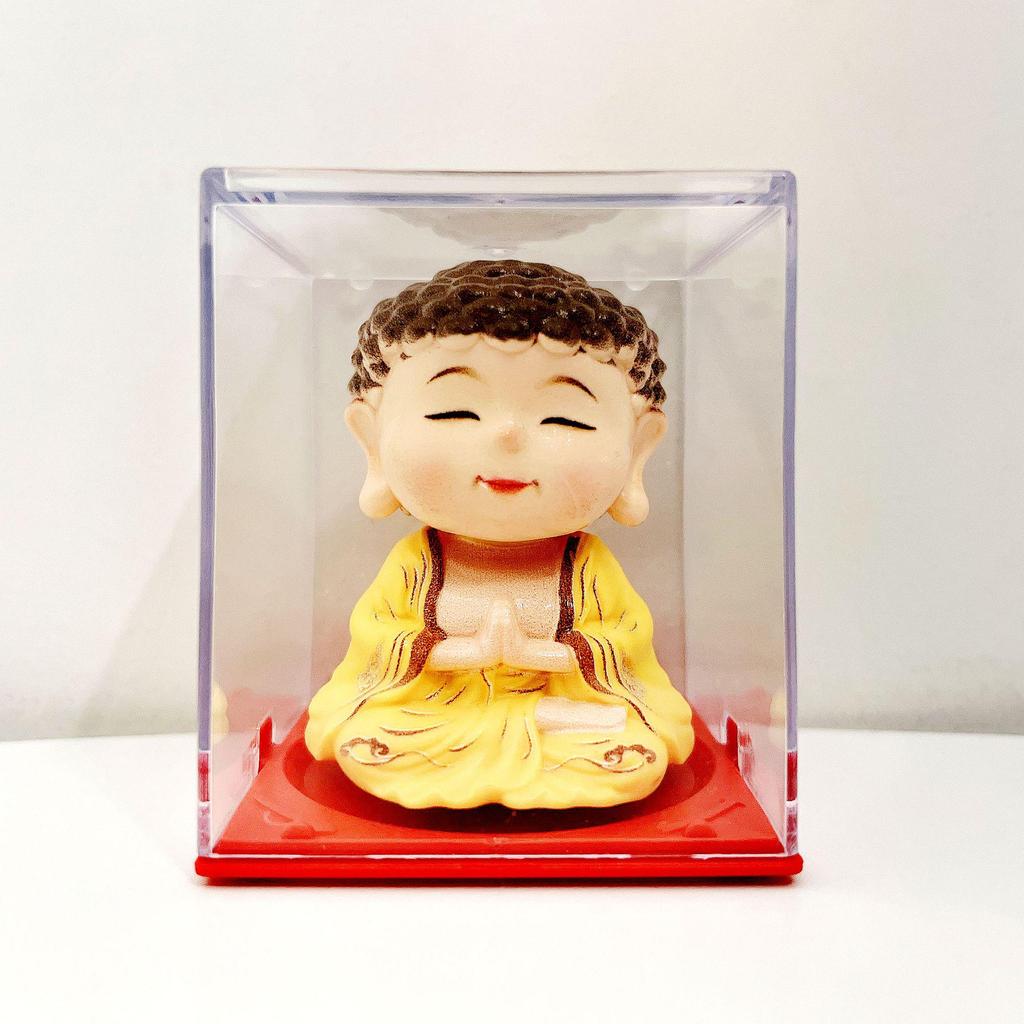 Zonne-aangedreven Zwaaiende Maneki-neko Ornament, 2-Inch, Trekt Rijkdom aan voor Bureau of Kassabalie Decoratie