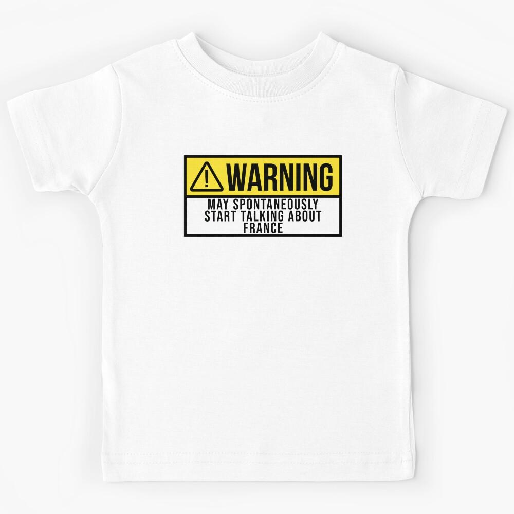 France Warning Kids T-Shirt 100