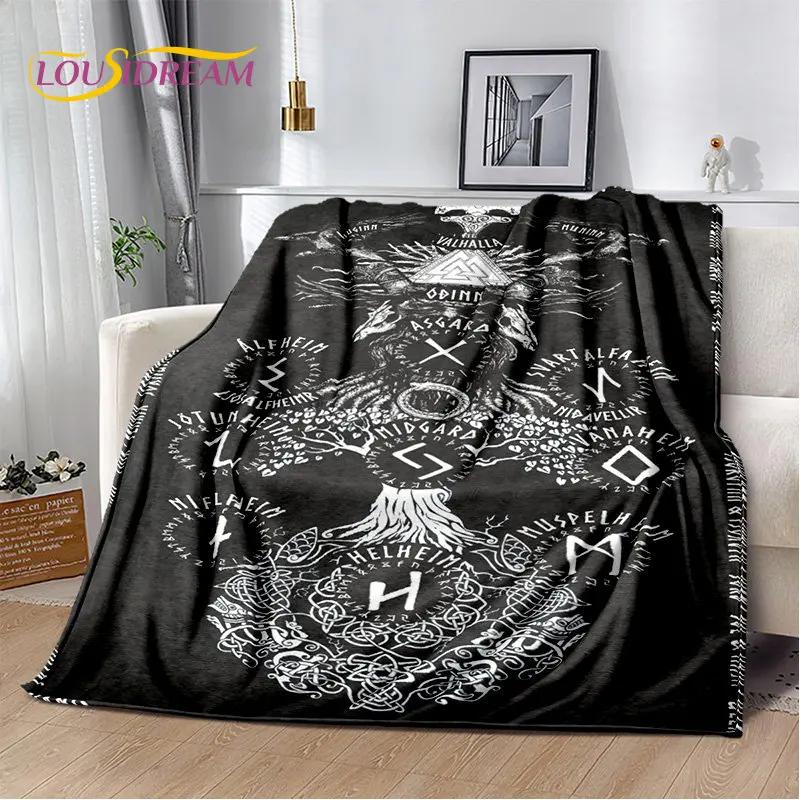 Viking Norse Mythology God Loki Soft Plush Blanket,Flannel Blanket Throw Blanket for Living Room Bedroom Bed Sofa Office Cover
