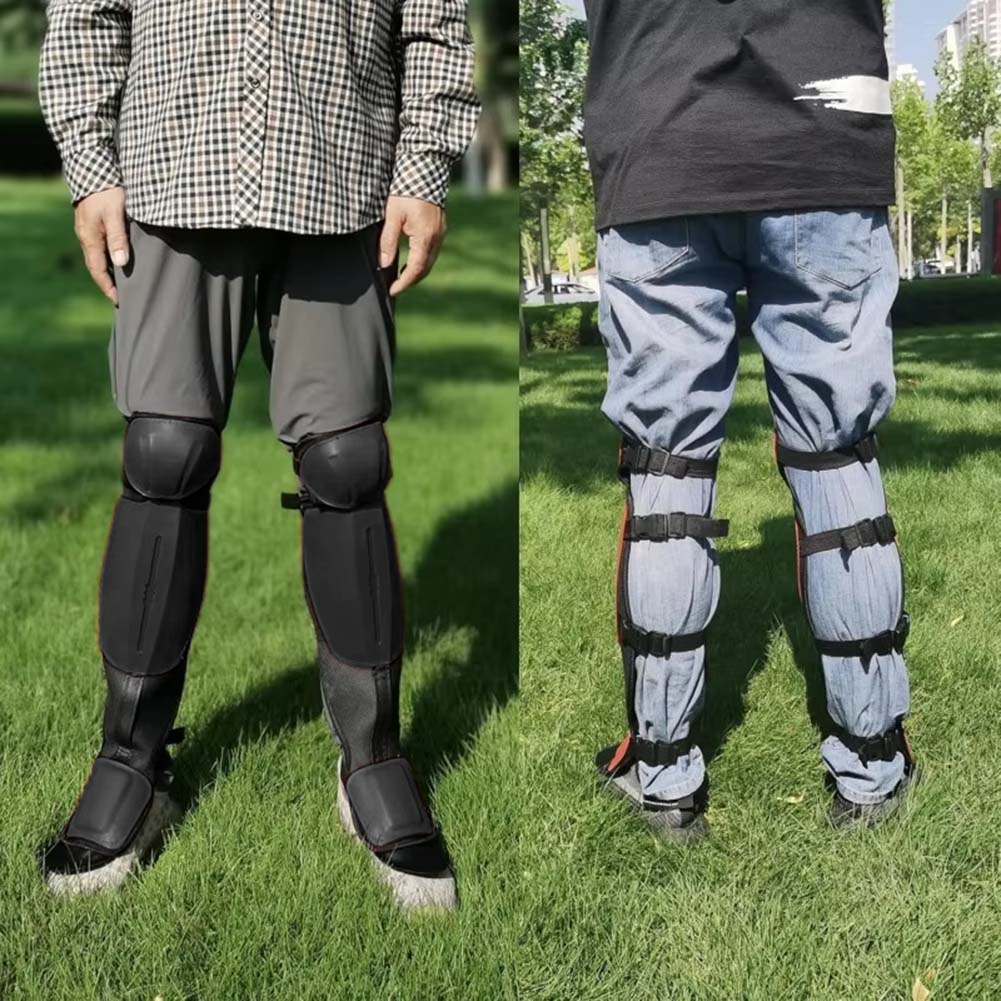 Lightweight Garden Knee Pads with Polyethylene Outer Shell Adjustable Buckle Straps for Comfortable Leg Protection