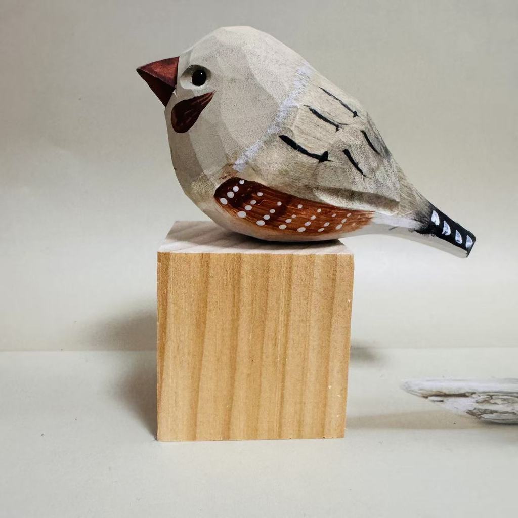 

Handcrafted Wooden Bird Decor With Natureinspired Design For Home Office Tabletop Ornament Style A