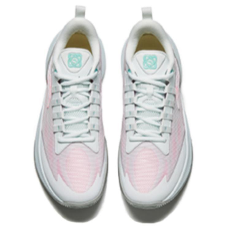Anta Zap 1 Cushioning, Wear Resistant Low Top Basketball Shoes Men's White Pink 912421601Q-1