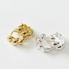  Sterling Tone Korean Twist Women Earrings Ear Buckle Hoops Earrings Souvenir Present Luxurious Earing Gold Tone Fine Accessories