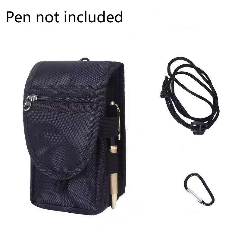 Mobile Phone Bag Casual Waist Bag Pen Insertion Bag Flip Top Mobile Phone Waist Hanging Bag Waist Bag Mobile Phone