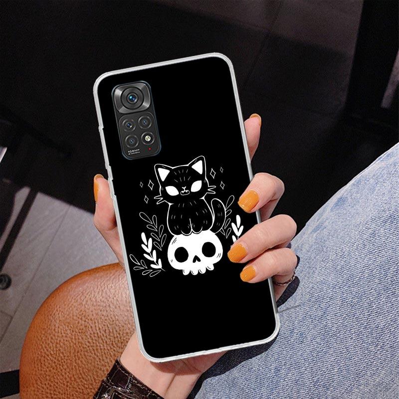 Witch And Cat Colorful Cute Phone Case For Xiaomi Redmi Note 15 14 13 12S 12 11 Pro Plus 14S 11S 11E 10 10S 11T 5G Personalized