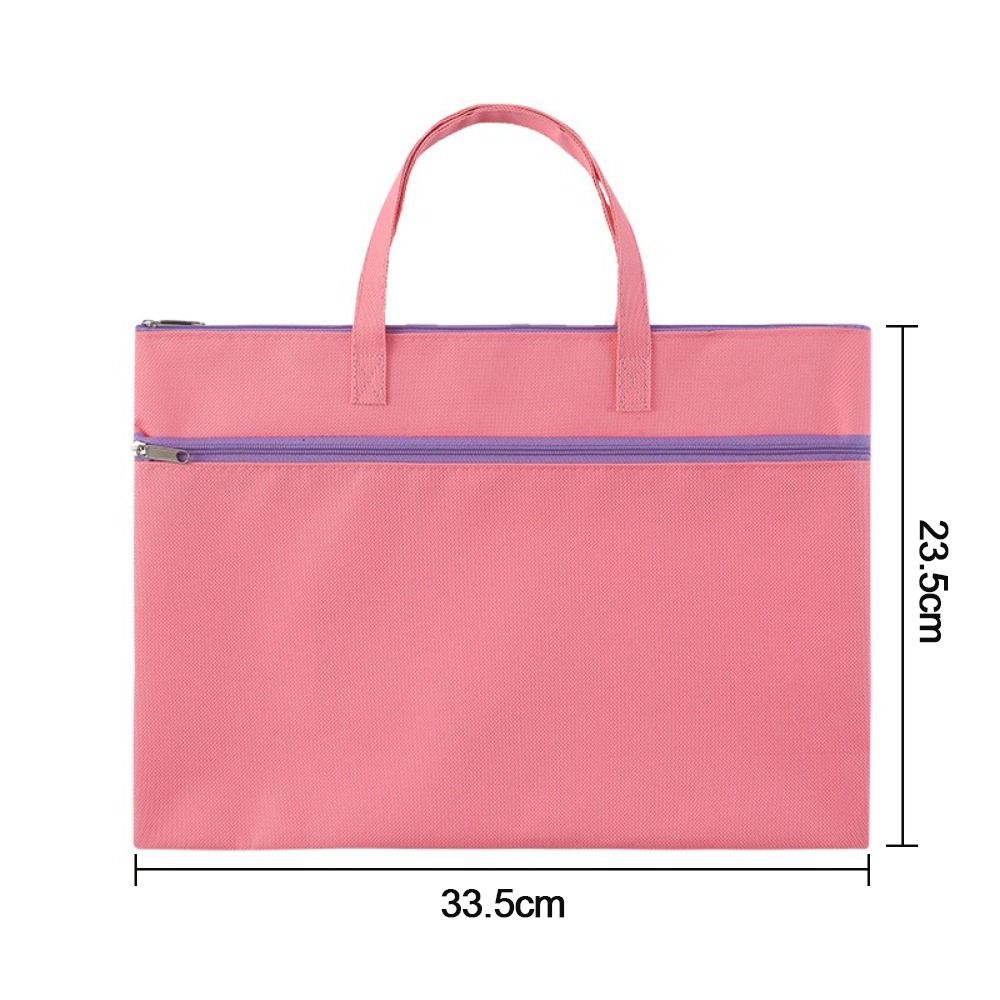 Zipper File Bag Large Capacity File Folder Stationery Dustproof A4 Envelope Folder  School Office