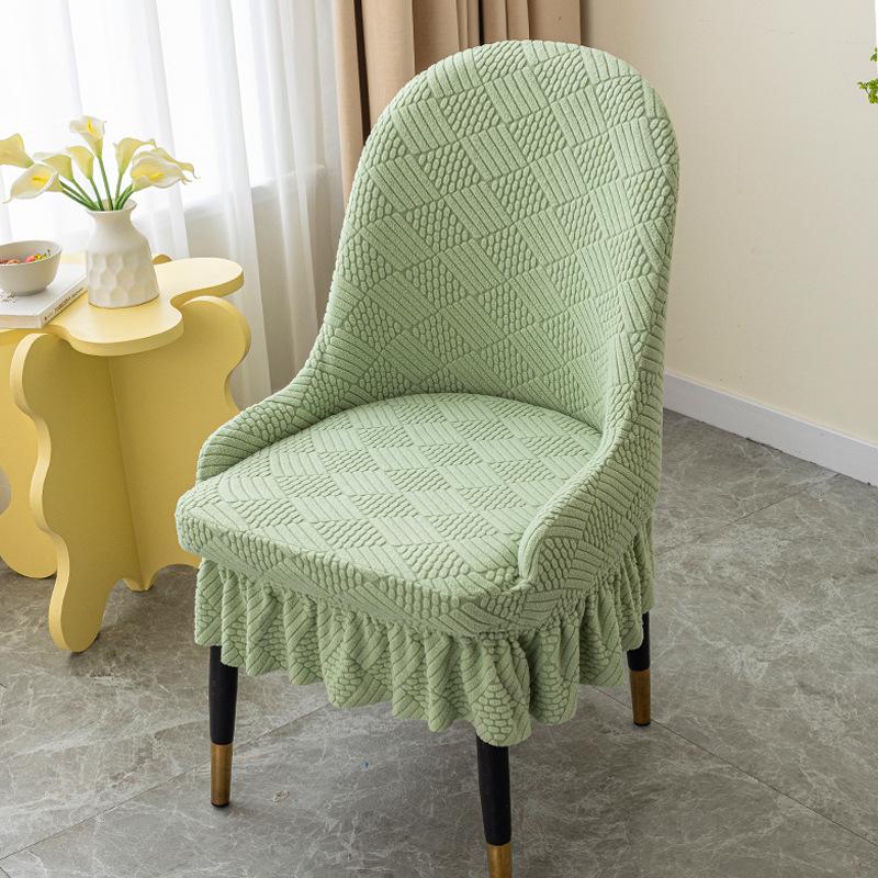 

New Chair Covers for Home Use Armrests Full Package Dining Chair Covers Curved Large Semi-circular Chair Covers Stool Covers
