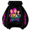 The Perfect Gift! Amazing K-POP Demon Hunters Kids Hoodie. Soft Cozy  Featured with Cool Cartoons for Boys and Girls.