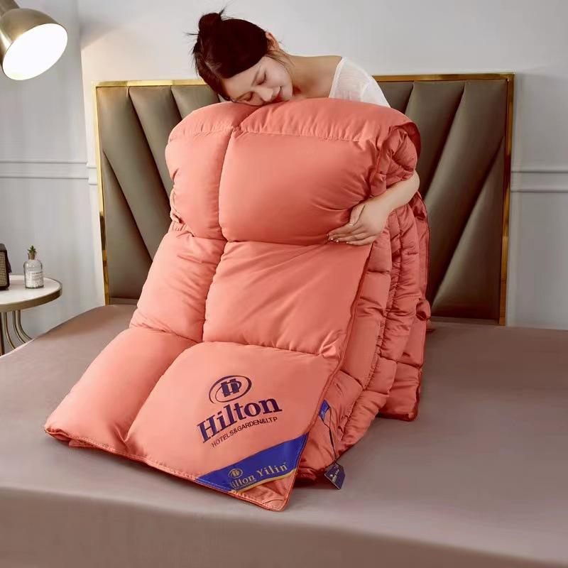 DoubleTree by Hilton All-Season Feather Down Quilt - Hotel Style for Spring, Autumn, and Winter.