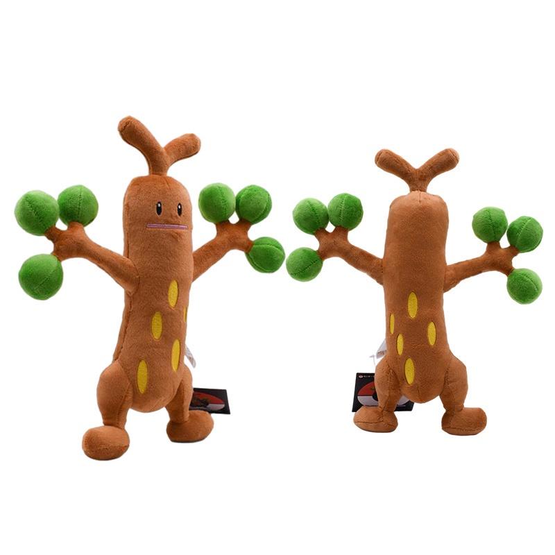 Cute And Soft Xiao Jing Ling Tree Monster Plush Toy Cartoon Style Green Color 30cm Height